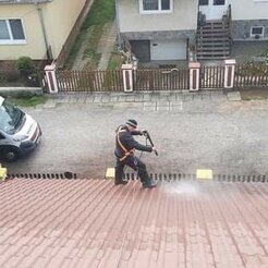 čistenie strechy