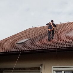 čistenie strechy