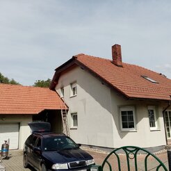 čistenie strechy domu
