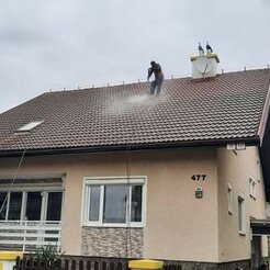 čistenie strechy