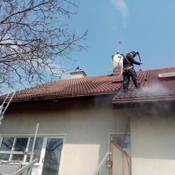čistenie strechy