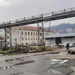 pálenie potrubného mostu