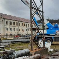 pálenie potrubného mostu